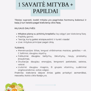 Programa „Mityba pagal moters ciklą“ - Image 2